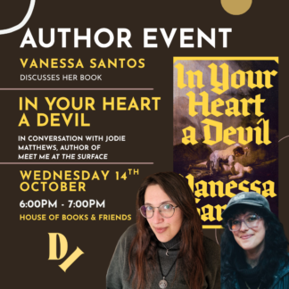 BOOK AND TICKET - AUTHOR EVENT: 'In Your Heart a Devil' Vanessa Santos in conversation